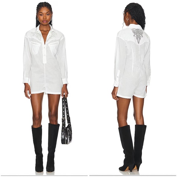 Understated Leather Pants - Understated Leather western shirt romper